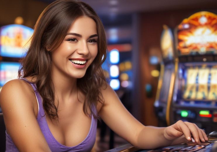 woman playing slot games online - How to Budget for Sports Betting and Slot Games